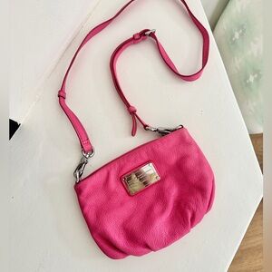 MARC BY MARC JACOBS Pink Leather Crossbody Bag